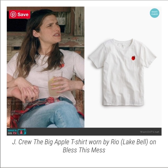 JCrew- The Big Apple embroidered t-shirt - Picture 3 of 6